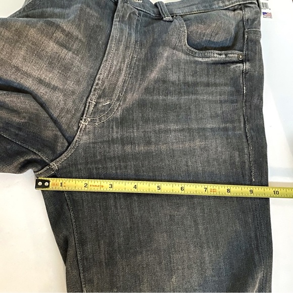 Mother gray black fan the flames insider ankle frey high waisted flare crop jean - Picture 16 of 16